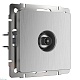 тв-розетка оконечная werkel cеребряный рифленый w1183009 4690389159909