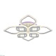 потолочная светодиодная люстра profit light 8439/4+4a wht