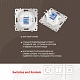 розетка телефонная rj11 arte milano 205.51-1.white