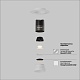 встраиваемый светильник maytoni technical dip dl124-10w-3k-trs-w