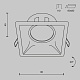 встраиваемый светильник maytoni dot dl029-2-01b