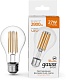 светодиодная филаментная лампа gauss basic filament 40712172