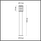 уличный светильник odeon light nature magus 4964/1f