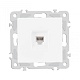 розетка телефонная rj11 arte milano 206.51-1.white
