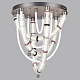 потолочная люстра odeon light l-vision collier 5456/80cl