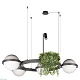 подвесной светодиодный светильник loft it jardin 10121/4 dark grey