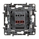 переключатель одноклавишный промежуточный legrand etika 10a 250v антрацит 672609