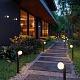 уличный настенный светильник odeon light nature viva 7124/1w