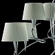 подвесная люстра mantra mara chrome - white 1654