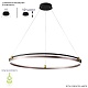 подвесной светодиодный светильник crystal lux fernando sp88w led coffee/black