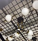 потолочная люстра crystal lux fidel pl8 black