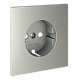 накладка для розетки с заземлением voltum s70 (сталь) vls000605