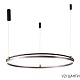 подвесной светодиодный светильник crystal lux fernando sp88w led coffee/black
