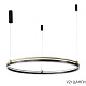подвесной светодиодный светильник crystal lux fernando sp88w led black/gold