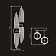 бра delight collection 68069 w68069-4 antique brass