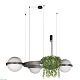 подвесной светодиодный светильник loft it jardin 10121/3 dark grey