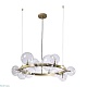 подвесная люстра crystal lux agata sp15 v2 gold/transparente