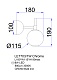 бра aurore le7703/1w gold