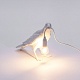 настольная лампа bird white waiting seletti