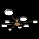 потолочная светодиодная люстра loft it sunrise 10316/8 grey