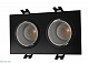 встраиваемый светильник denkirs dk3072-bk+ch