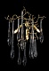 бра crystal lux reina reina ap3 gold pearl