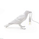 настольная лампа bird white waiting seletti