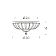 потолочный светильник pascale pl 30 leucos