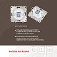 розетка rj45 arte milano 205.45-1.white