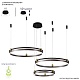 подвесной светодиодный светильник crystal lux fernando sp158w led coffee/black