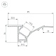 профиль arlight fantom-w45-bevel-2000 white 039949