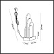 настольная лампа odeon light foros hightech 5438/12tl