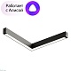 трековый светодиодный светильник denkirs smart linear dk8014-bk