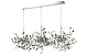 подвесная люстра crystal lux garden sp3х3 l1200 chrome