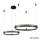 подвесной светодиодный светильник crystal lux fernando sp123w led black/gold
