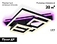 потолочная люстра ambrella light acrylica disk fa8533