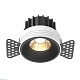 встраиваемый светильник maytoni round dl058-12w2.7k-trs-b