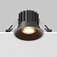 встраиваемый светильник maytoni round dl058-12w2.7k-b
