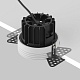 встраиваемый светильник maytoni round dl058-12w2.7k-trs-b