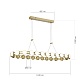 подвесная люстра st luce monro sl6610.203.26