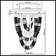 потолочная люстра odeon light l-vision collier 5455/80cl
