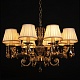 подвесная люстра abrasax sylvia l.8110-8br cristal-shade