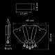 бра lightstar lobo 804640