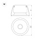 встраиваемый светильник arlight ms-harbor-r82-10w warm2700 054474
