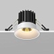 встраиваемый светильник maytoni round dl058-7w2.7k-w