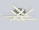 потолочная люстра ambrella light acrylica original fa8898