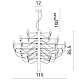 подвесная люстра divinare molto 8030/02 lm-50