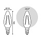лампа светодиодная gauss filament e14 7w 2700k 103901107t