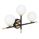 бра lumina deco marsiada ldw 6033n-3 bk+f.gd