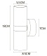 настенный светильник arte lamp ran a3143ap-2bk